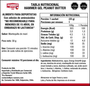 GEL ENERGETICO de CARBOHIDRATOS COMPLEJOS con AMINOACIDOS - HAMMER NUTRITION - Imagen 13