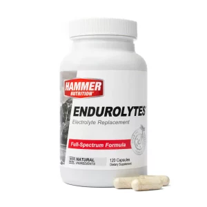Suplemento de electrolitos Endurolytes de Hammer Nutrition para reposición de minerales.